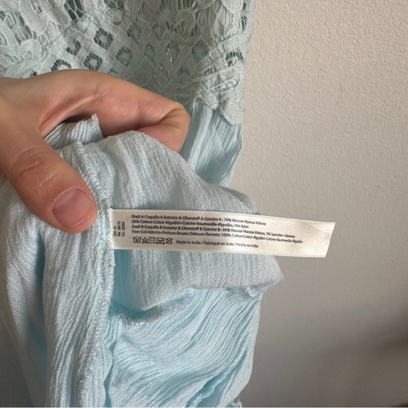 Free People fp one adella slip on baby blue dress - Picture 8 of 8